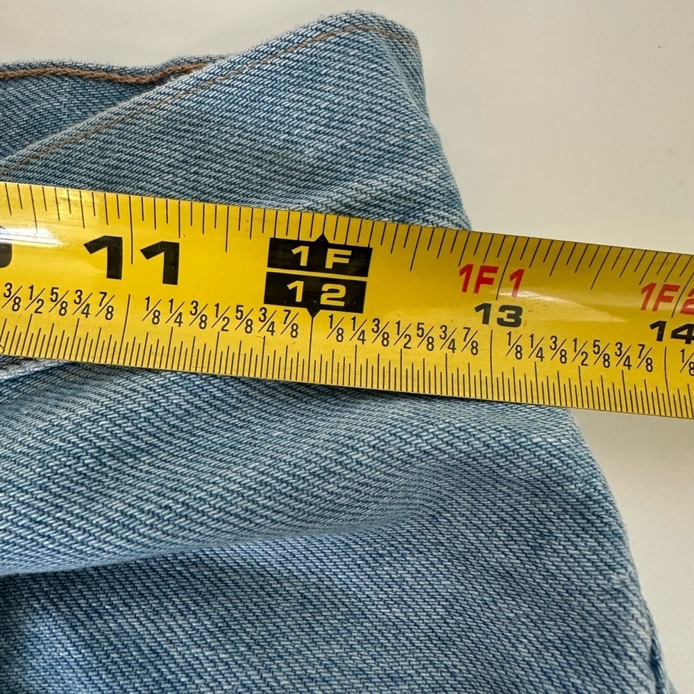 Frame Denim Light Blue Jeans with Silver Button 100%cotton - Picture 9 of 15